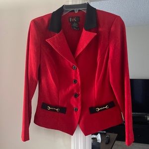 R&K Originals | Faux Suede Gold Detail Blazer